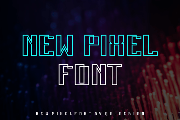 Semi Pixel Font PNG with transparent background - Preview 1