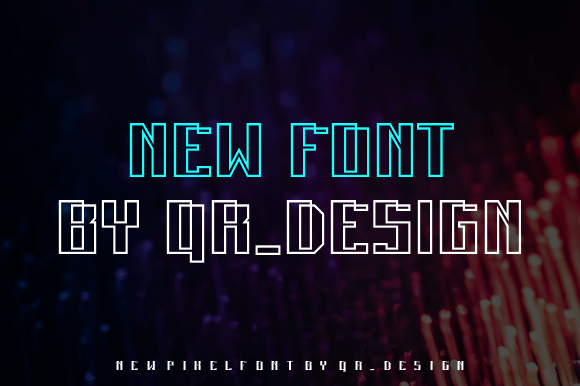 Semi Pixel Font PNG with transparent background - Preview 2