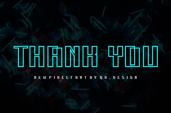 Semi Pixel Font PNG with transparent background - Preview 4