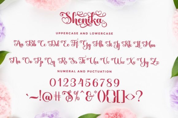Shenika Font PNG with transparent background - Preview 5