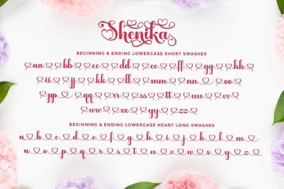 Shenika Font PNG with transparent background - Preview 6