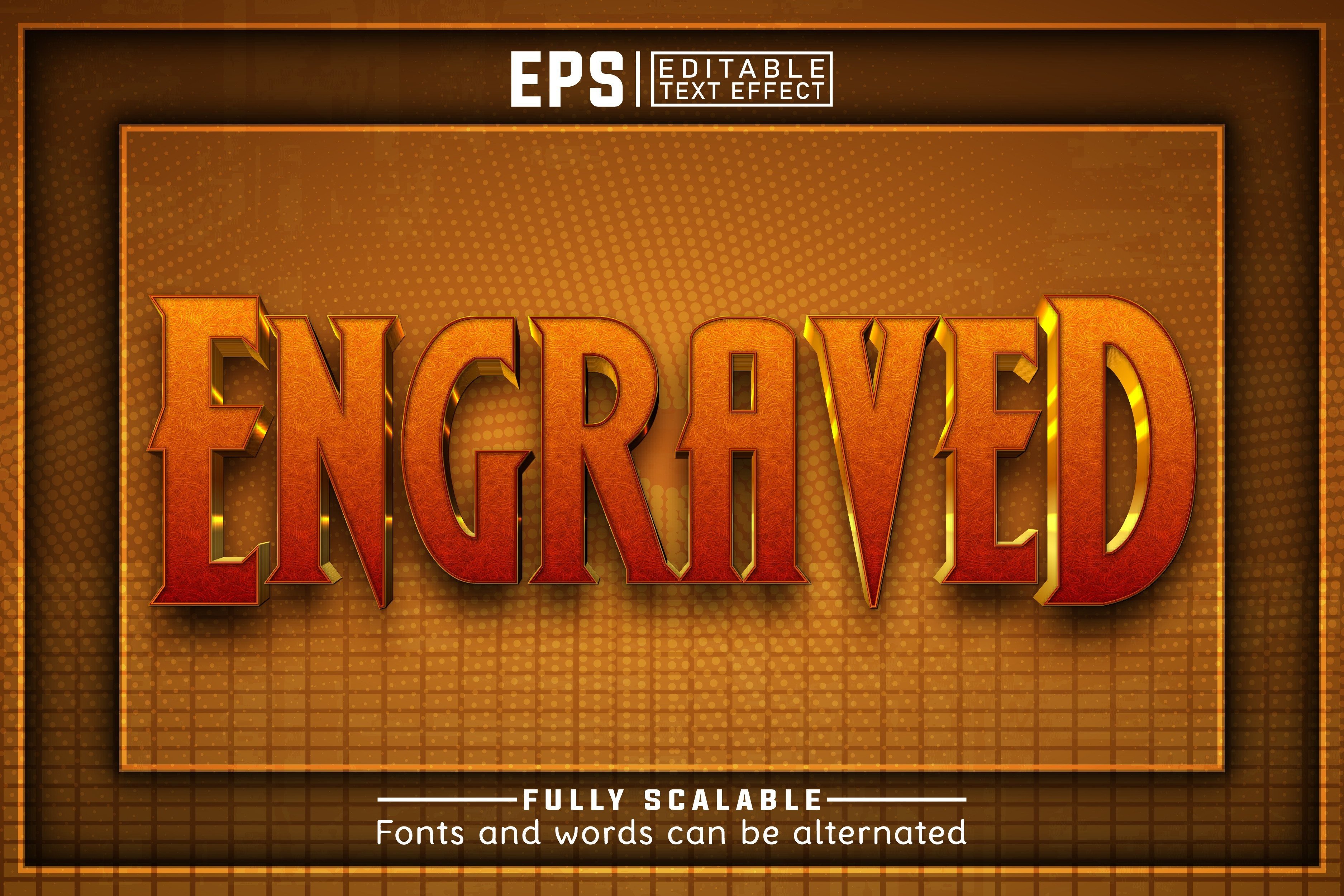 Engraved 3d -Editable Text Effect Graphic by pixelscreator · Creative ...