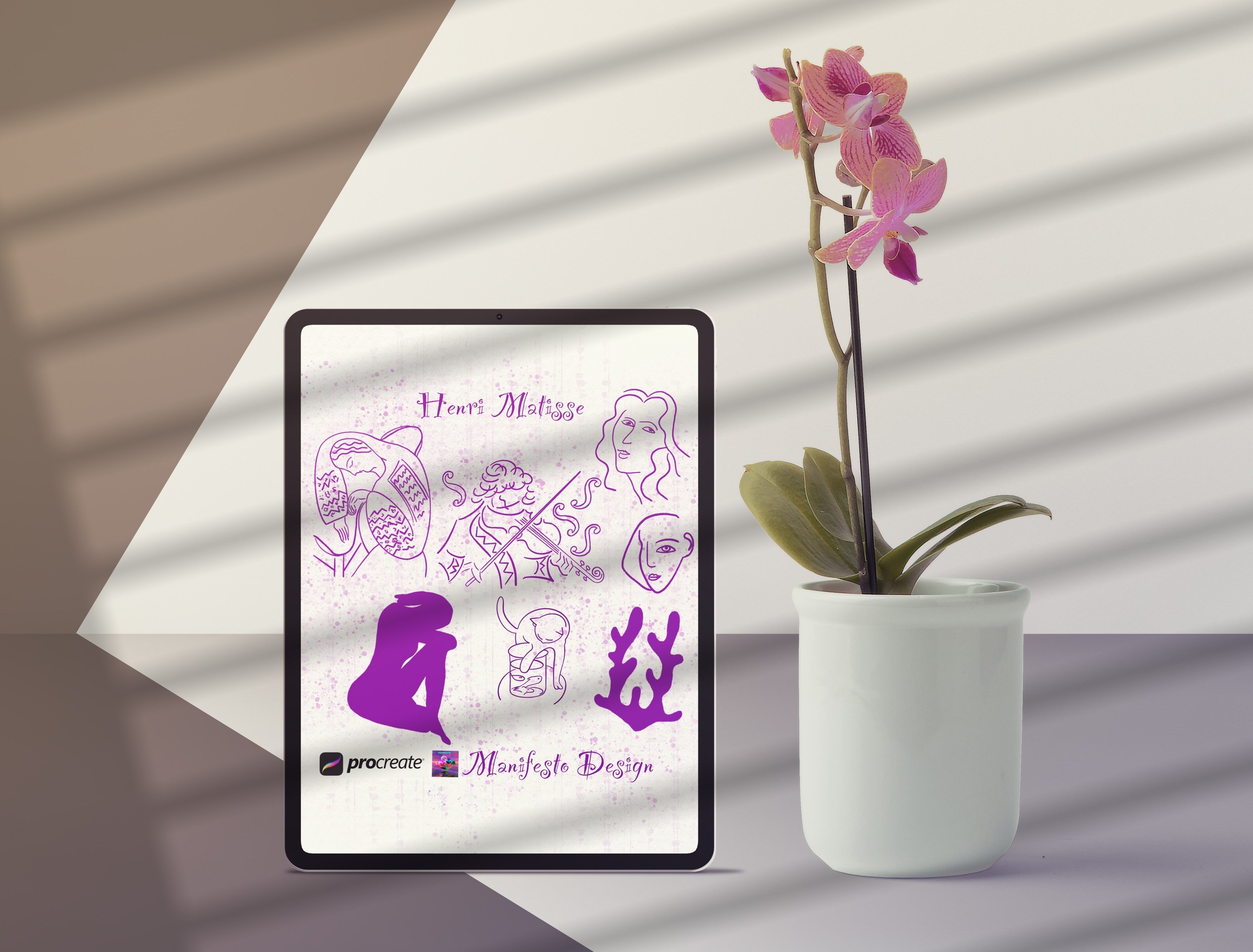 15 Line Art Matisse for Procreate V 9