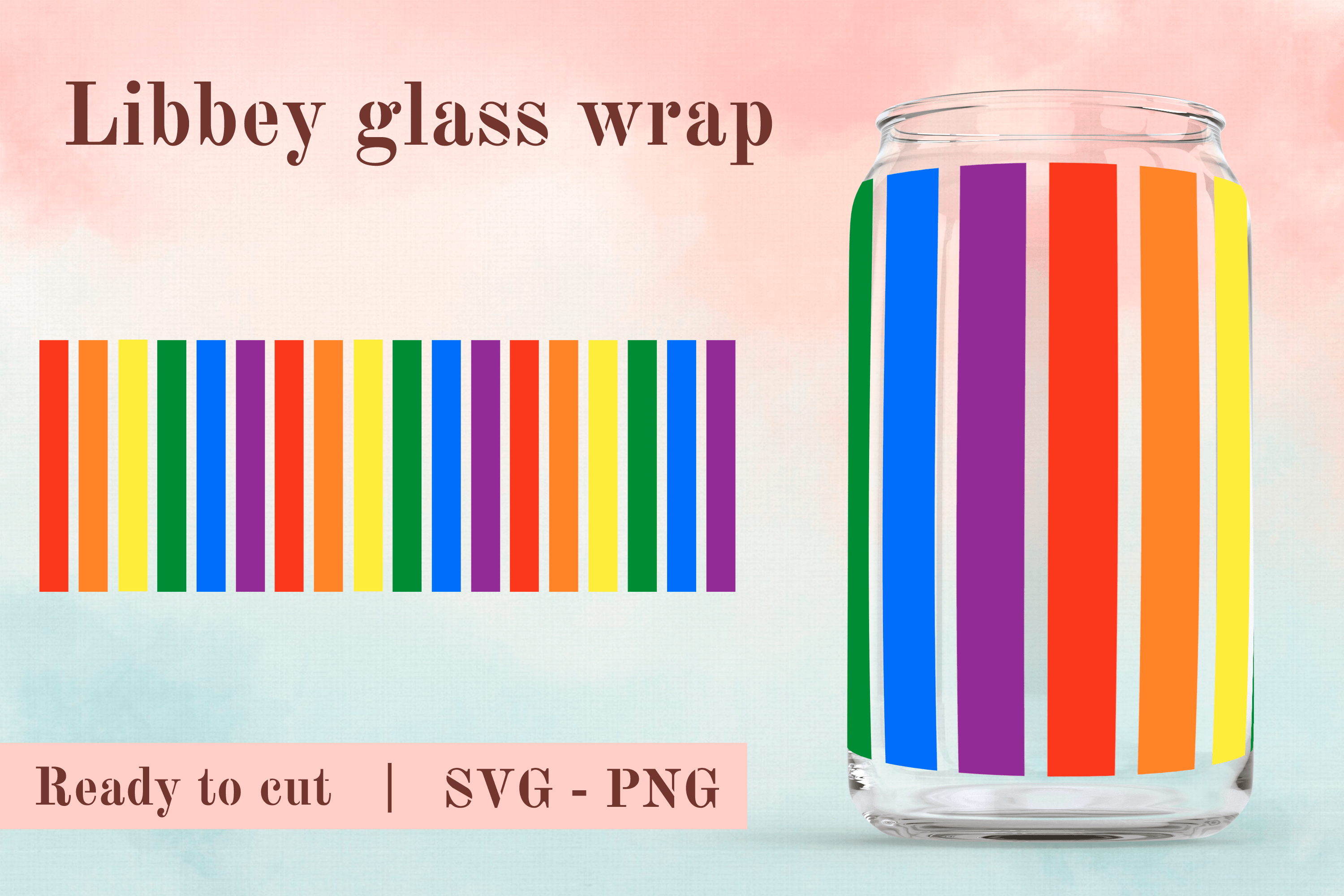 16oz Glass Can Full Wrap Svg Libbey Graphic by CuteShopClipArt ...