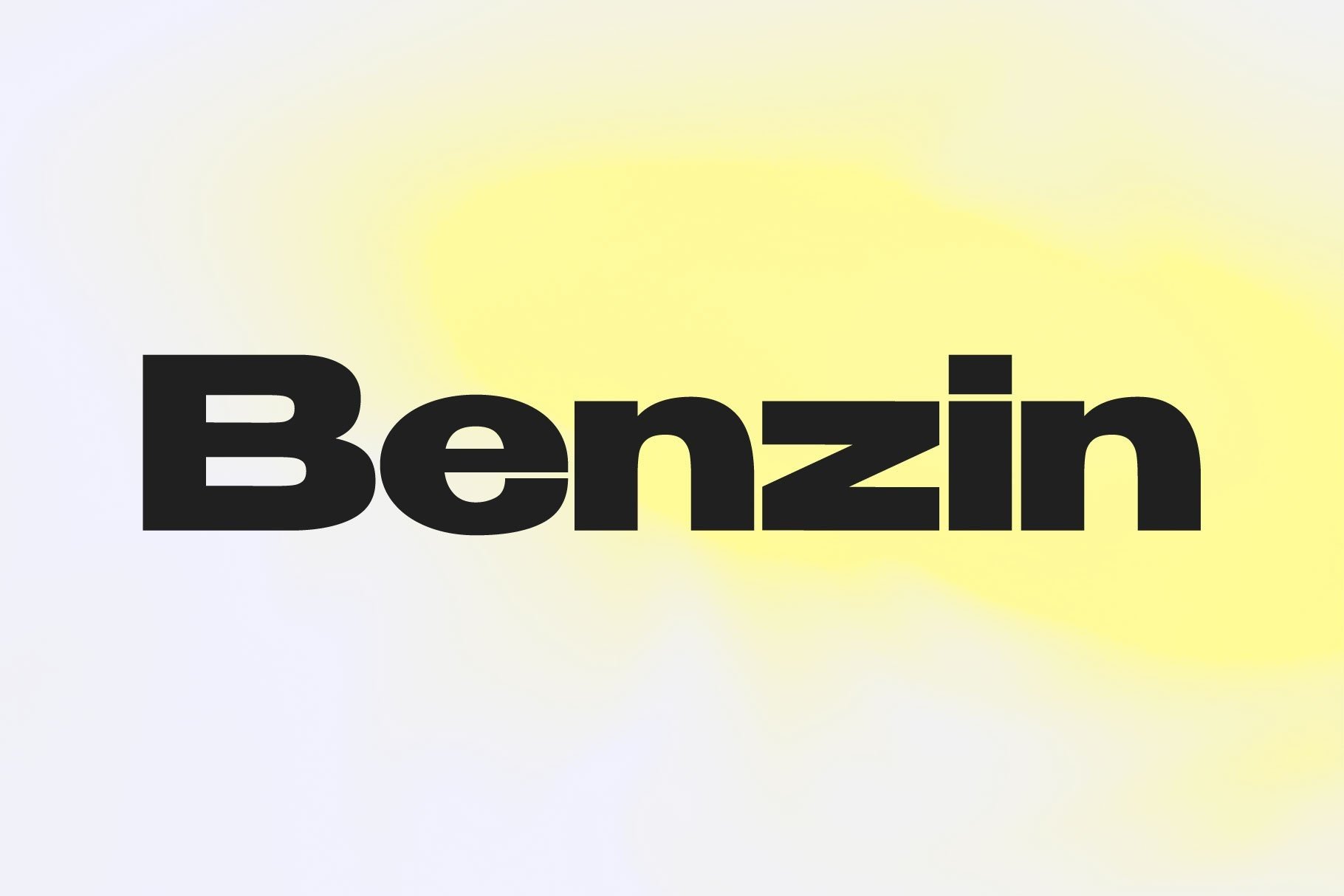 Benzin preview — condensed industrial bold sans-serif family