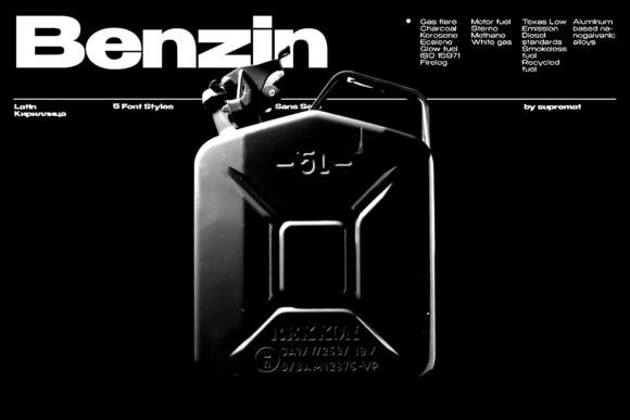 Benzin Font - Preview 1