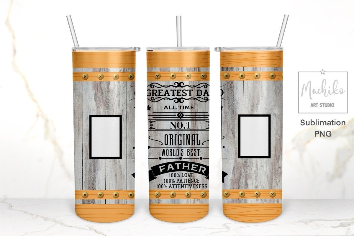 Fathers Day 20oz Skinny Tumbler PNG Graphic by Sweetie Citrus Co ...