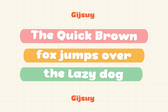 Gijsuy Font PNG with transparent background - Preview 1