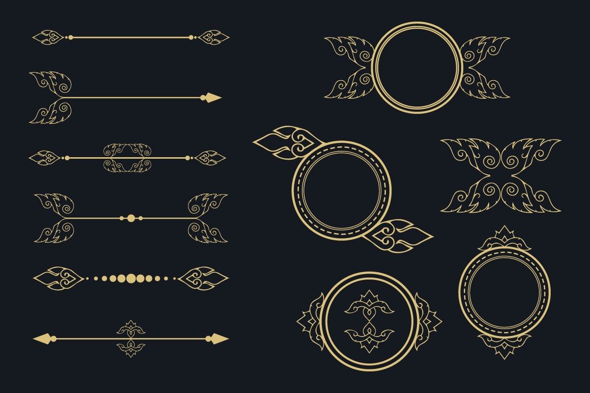 Hand Drawn Vintage Ornamental Elements