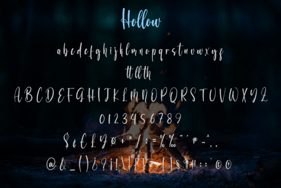 Hollow Font - Preview 5