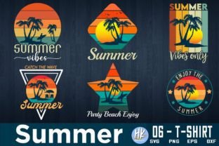 Summer T-shirt Bundle Design.