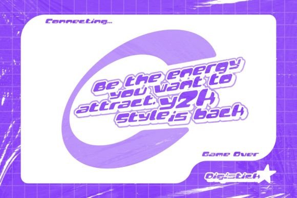 Digistick Font - Preview 3
