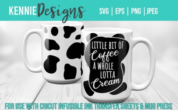 Funny Coffee Cream Mug Wrap Svg Graphics