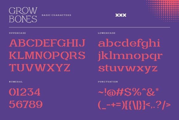 Grow Bones Font - Preview 4