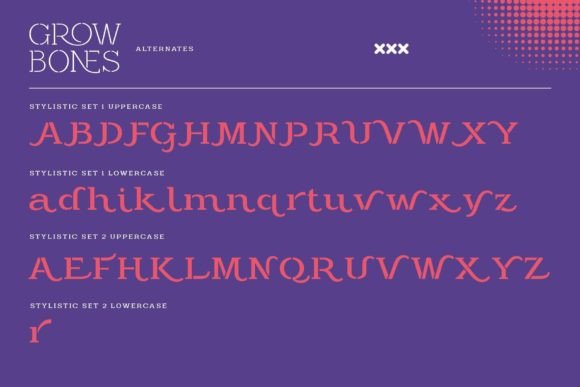 Grow Bones Font - Preview 6