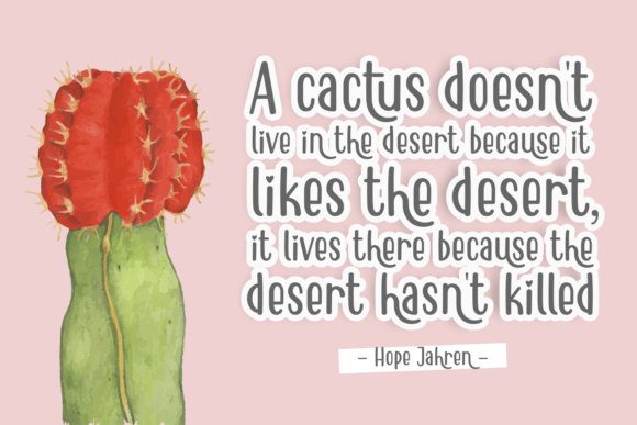 Happy Cactus Font - Preview 3