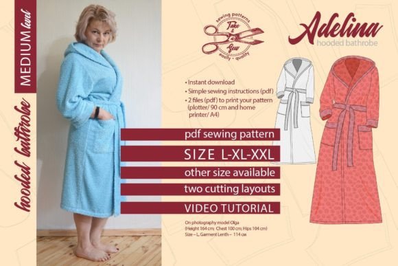 Hooded Bathrobe Adelina