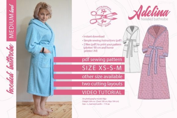 Hooded Bathrobe Adelina