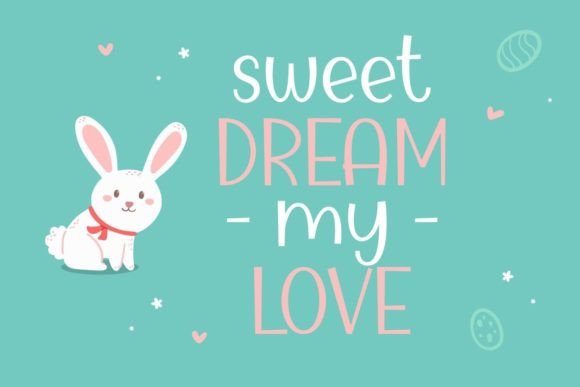 Kindly Bunny Font PNG with transparent background - Preview 2