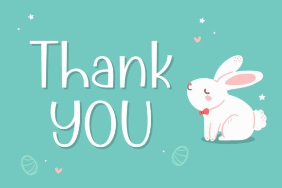 Kindly Bunny Font PNG with transparent background - Preview 3