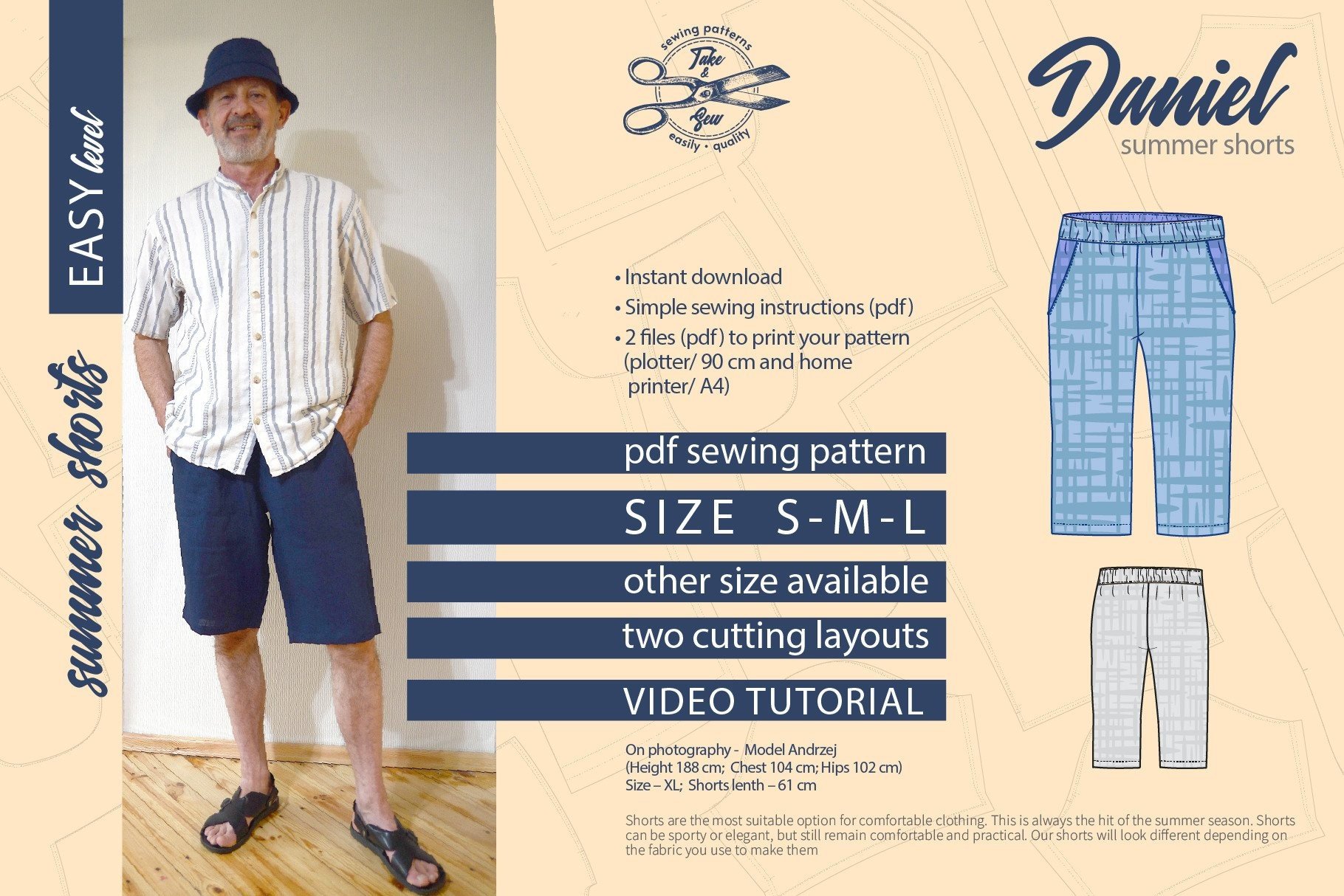 Linen Men Shorts Daniel
