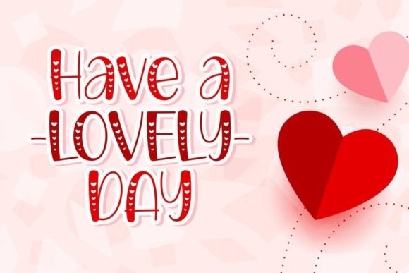 Loji Lovely Font PNG with transparent background - Preview 1