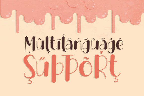 Melty Candy Font PNG with transparent background - Preview 5