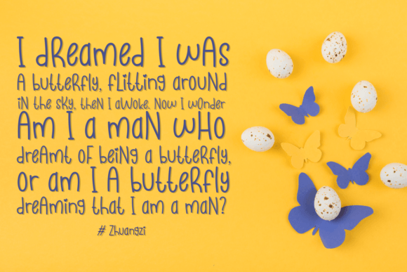 Mr Butterfly Font font preview - 2