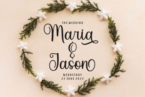 Randina Font PNG with transparent background - Preview 2
