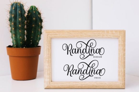 Randina Font PNG with transparent background - Preview 3