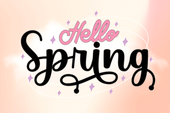 Girly Stylish Font PNG with transparent background - Preview 4
