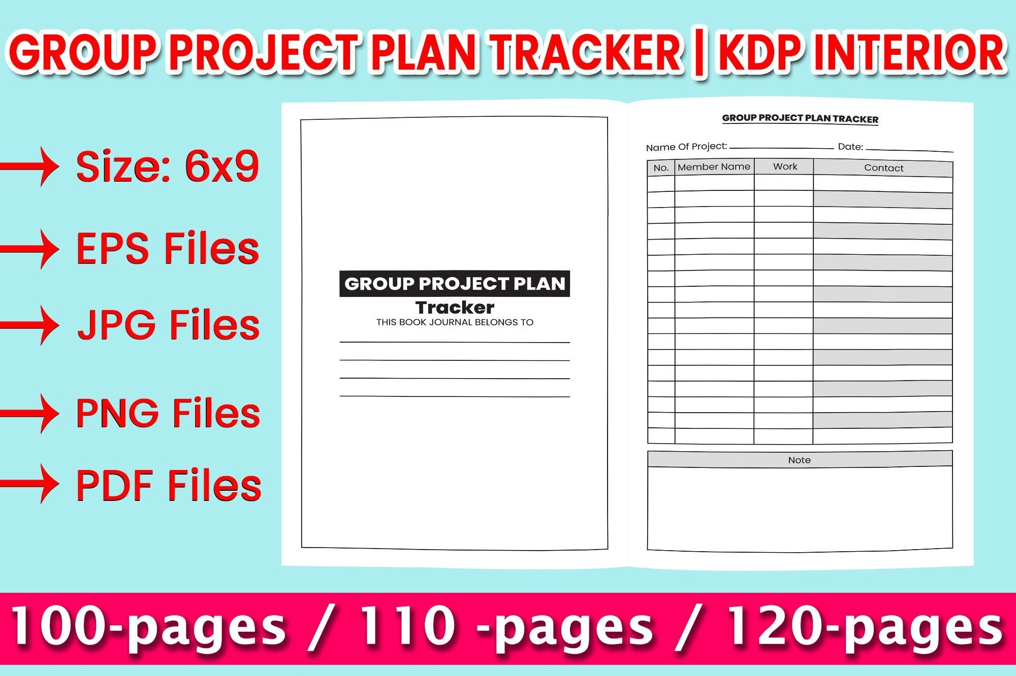 Group Project Plan Tracker | KDP Interio Graphic by KDP King · Creative ...