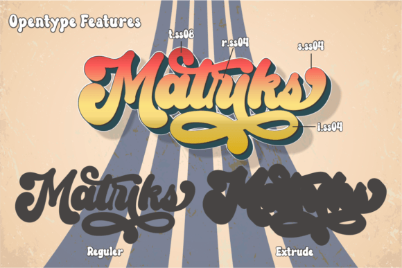 Matriks Font PNG with transparent background - Preview 1