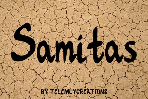 Samitas Font PNG with transparent background - Preview 1