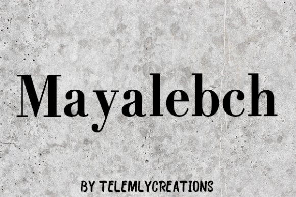 Mayalebch Font PNG with transparent background - Preview 1
