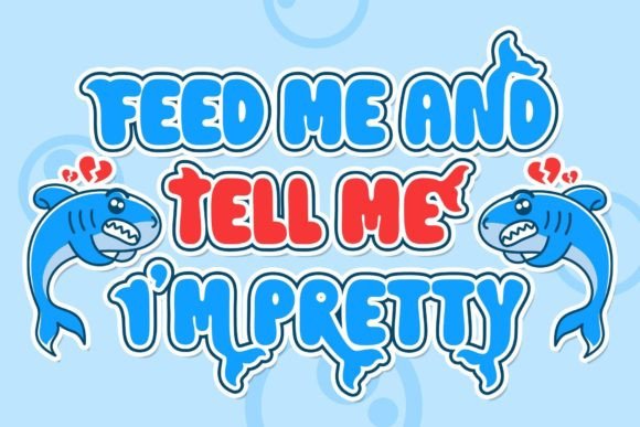 Cutie Sharky Font - Preview 1