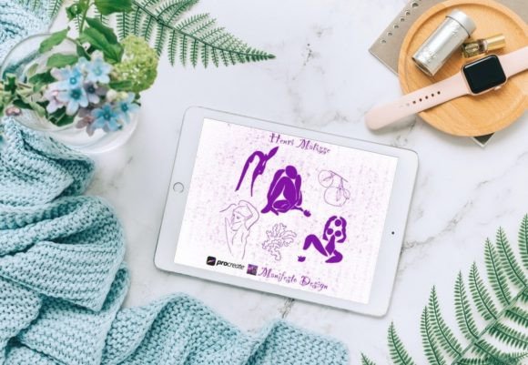 15 Line Art Matisse for Procreate V 11