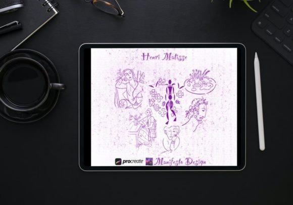15 Line Art Matisse for Procreate V 12