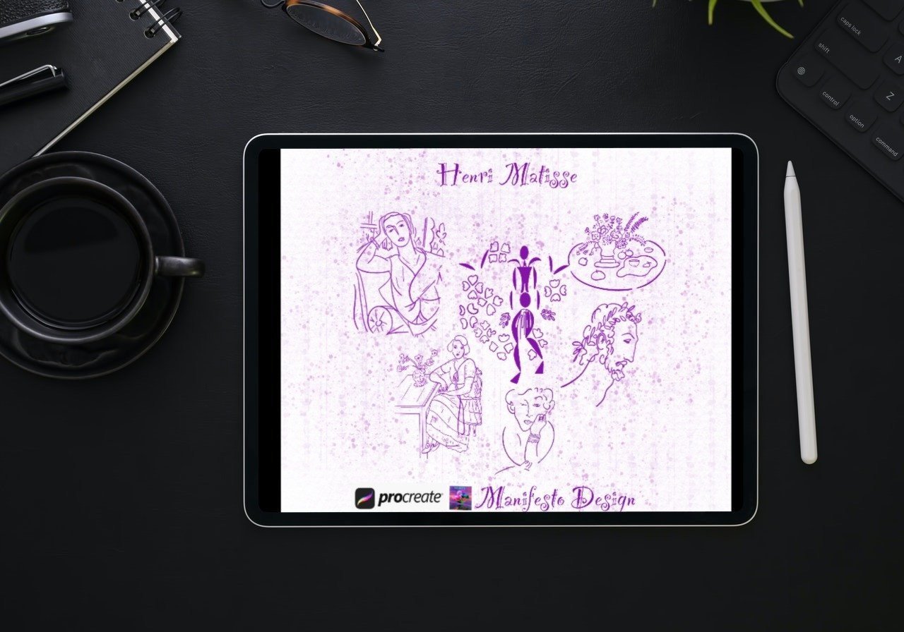 15 Line Art Matisse for Procreate V 12