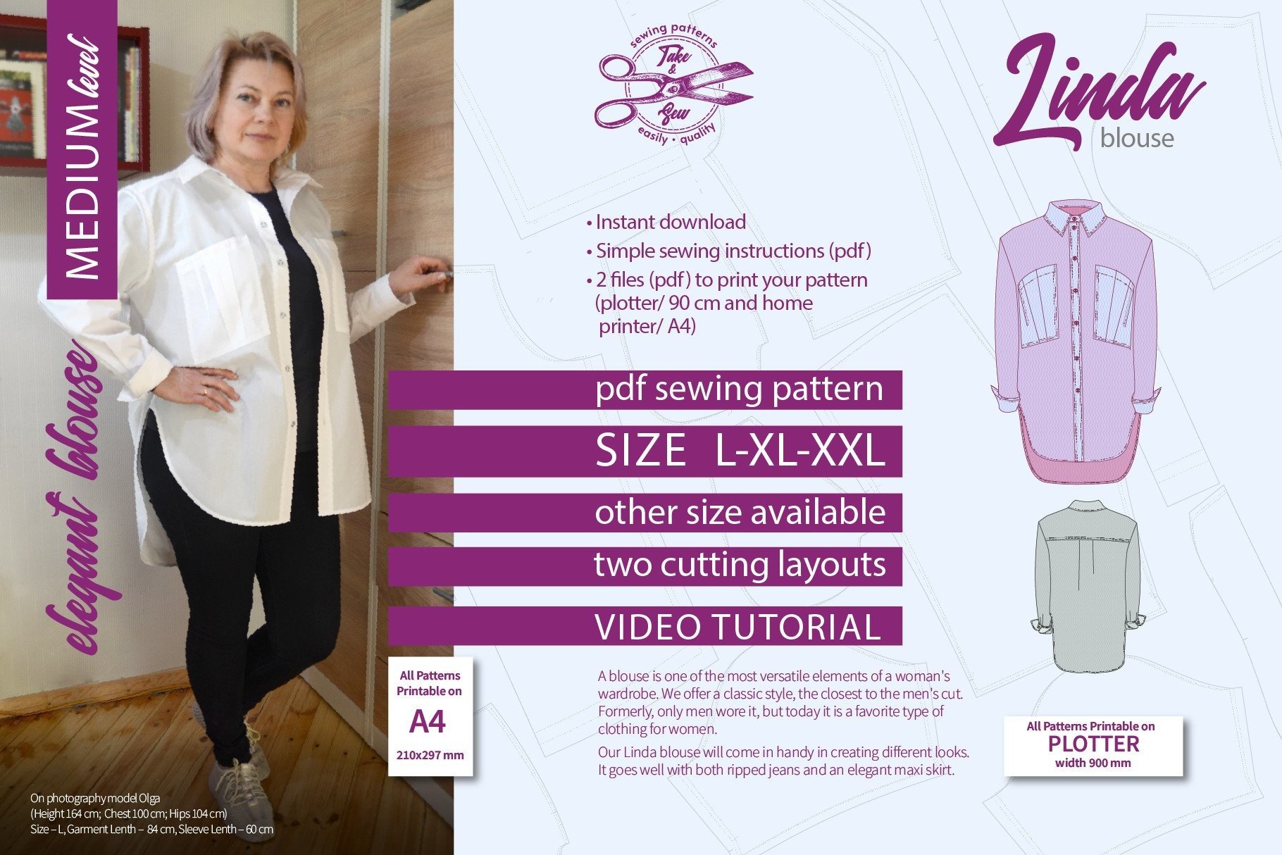 Elegant Blouse Linda