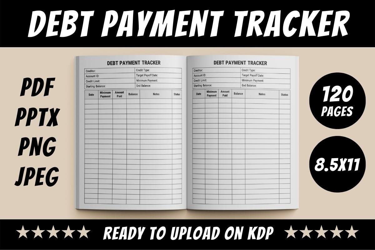 KDP Interior Debt Payment Tracker Graphic by GemeyArts · Creative Fabrica