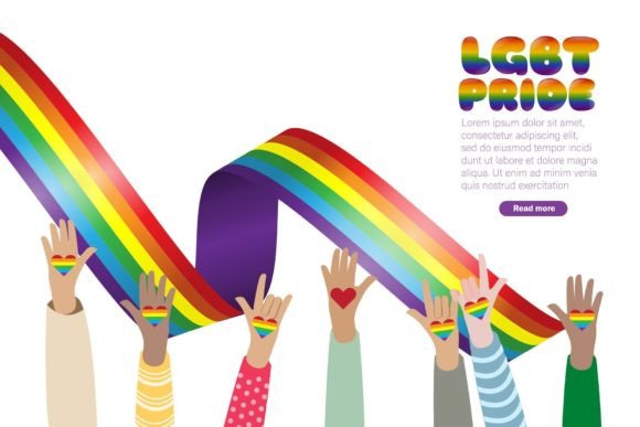 Lgbtq Rainbow Font PNG with transparent background - Preview 4