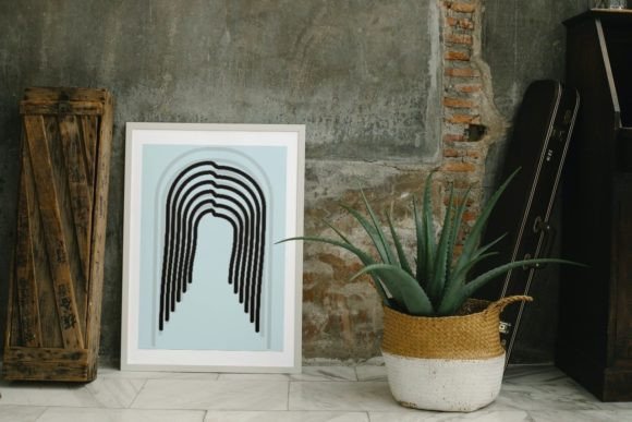 LINE BASED BOHO ILUSTRATION- WALL ART Graphic Illustrations By ZSstudios