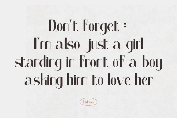 Lalissa Font PNG with transparent background - Preview 5