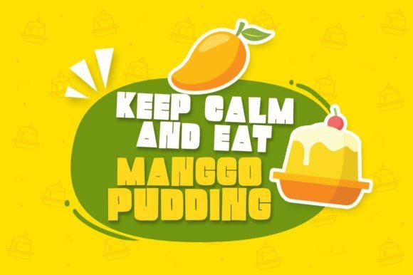 Mango Pudding Font PNG with transparent background - Preview 1
