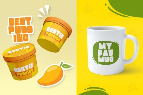 Mango Pudding Font PNG with transparent background - Preview 2
