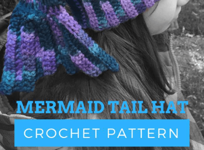 Mermaid Tail Crochet Hat Pattern