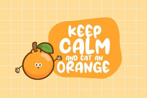 Orange Days Font PNG with transparent background - Preview 1