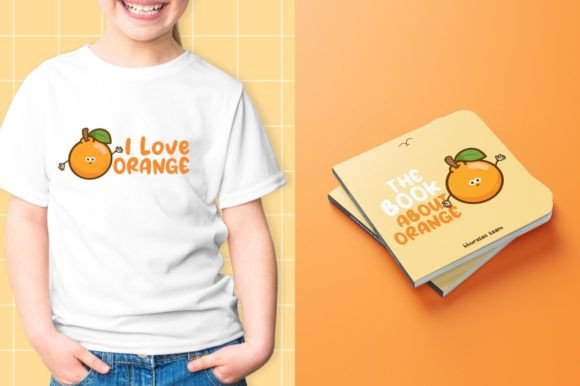 Orange Days Font PNG with transparent background - Preview 2