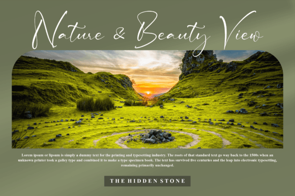 Rosehill Mitalia Font PNG with transparent background - Preview 6